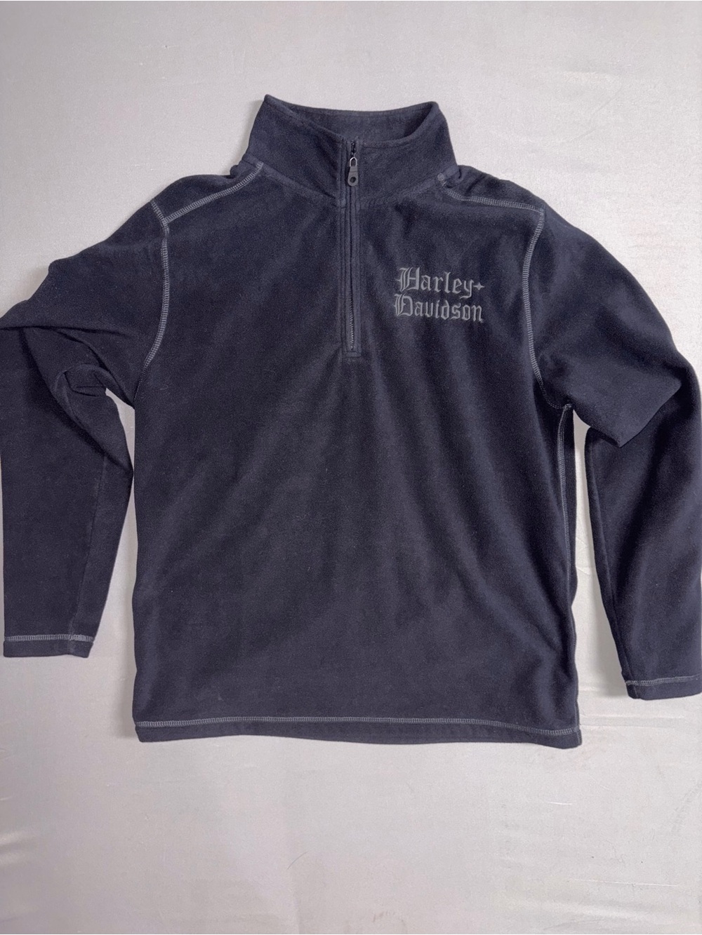 Harley-Davidson women black Quarter-Zip Fleece Pullover OPEN TO OFFERS